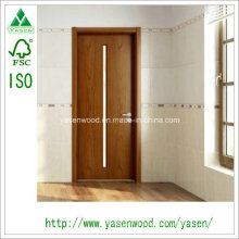 New Design with Decorate Glass Wood Flush Door